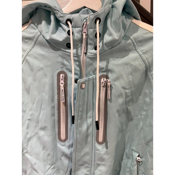 Arctic Queen Women’s one piece Snow Ski Suit Snowboard Jumpsuit Medium blue wht - Picture 6 of 16